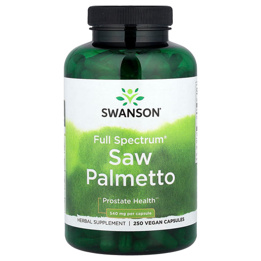 Swanson, Full Spectrum® Saw Palmetto, 540 mg, 250 Vegan Capsules - Image 1