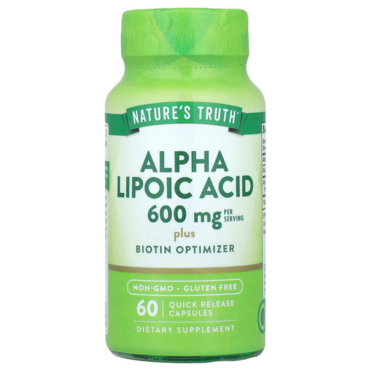 Nature's Truth, Alpha Lipoic Acid, 60 Quick Release Capsules - Image 1