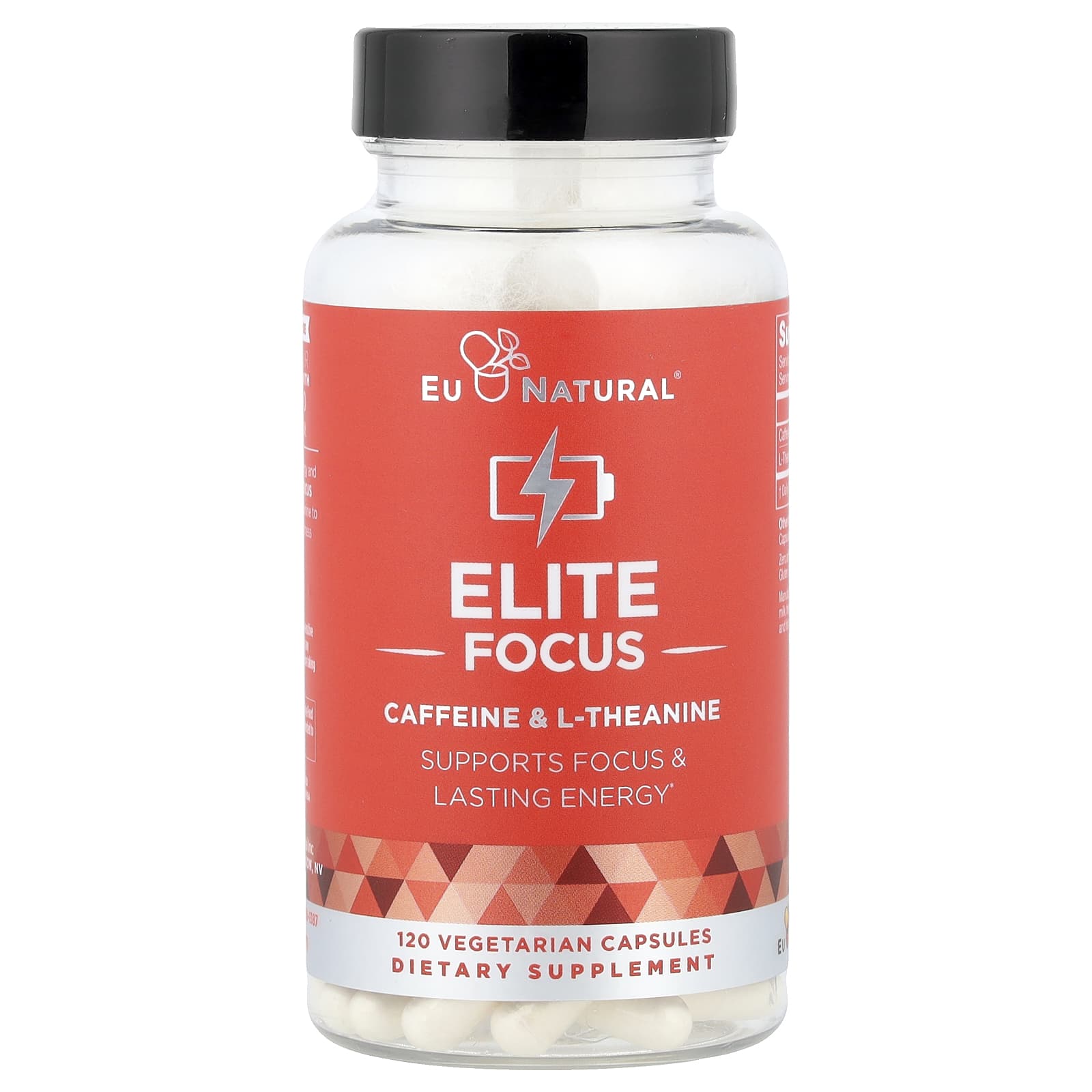 Natural Energy & Focus Supplement | Caffeine & L-Theanine - Image 1