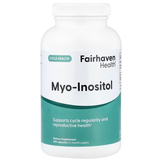 Fairhaven Health Myo-Inositol for Cycle Regularity, 240 Capsules - Image 1