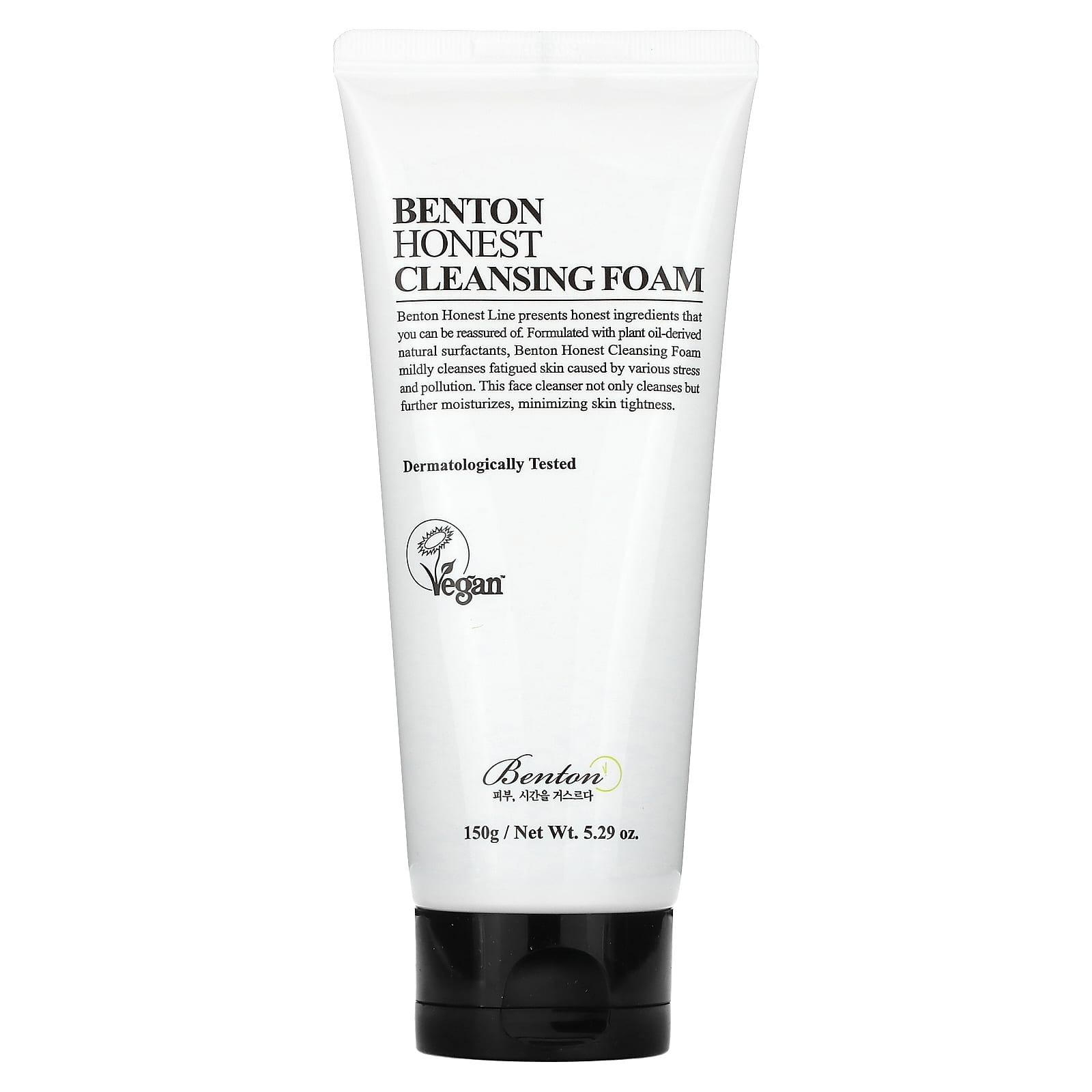 Benton Honest Cleansing Foam for Sensitive Skin, 5.29 oz - Image 1