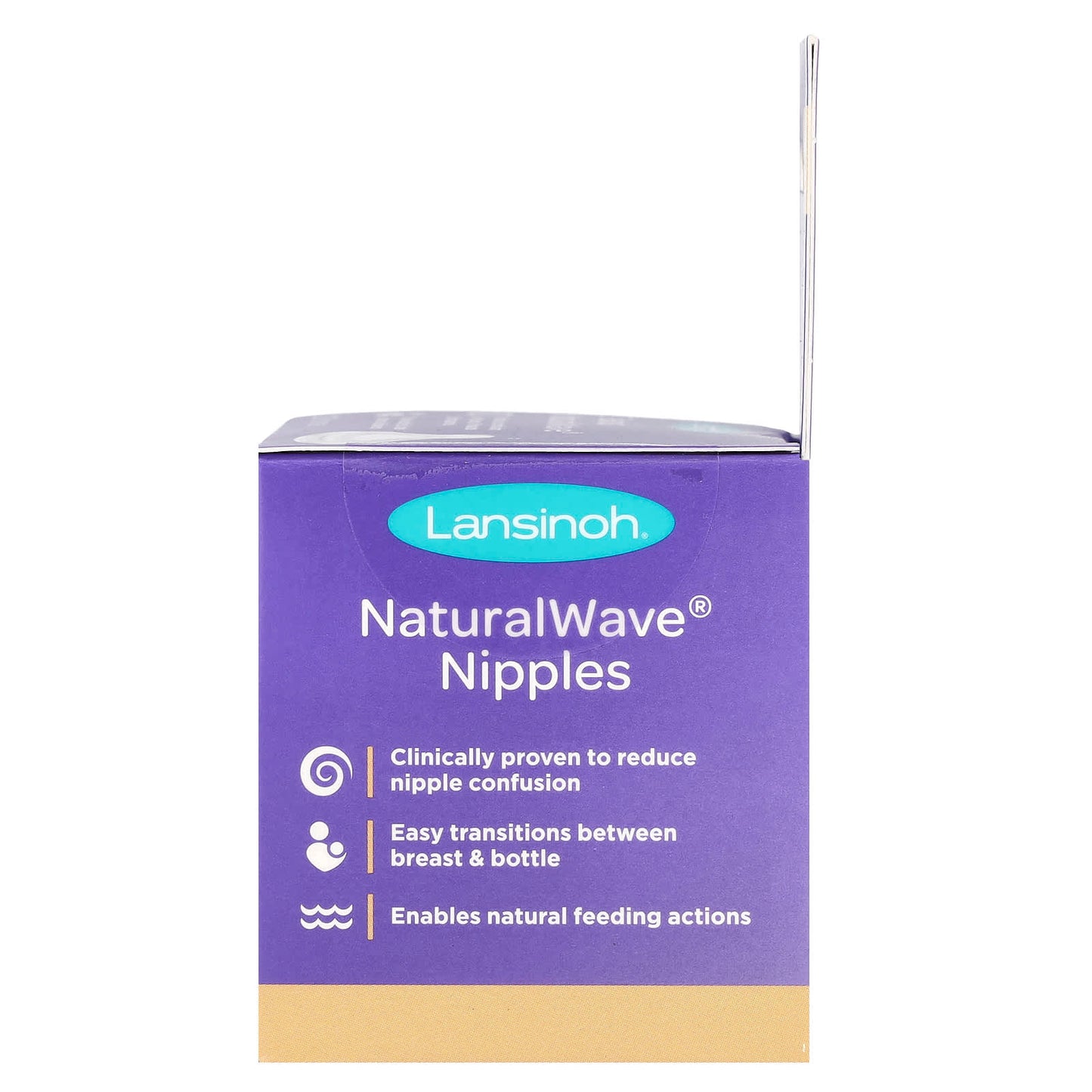 Lansinoh, NaturalWave® Nipples, Fast Flow, 2 Nipples - Image 2