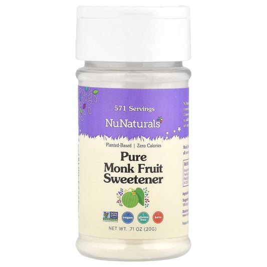 NuNaturals, Pure Monk Fruit Sweetener, 0.71 oz (20 g) - Image 1