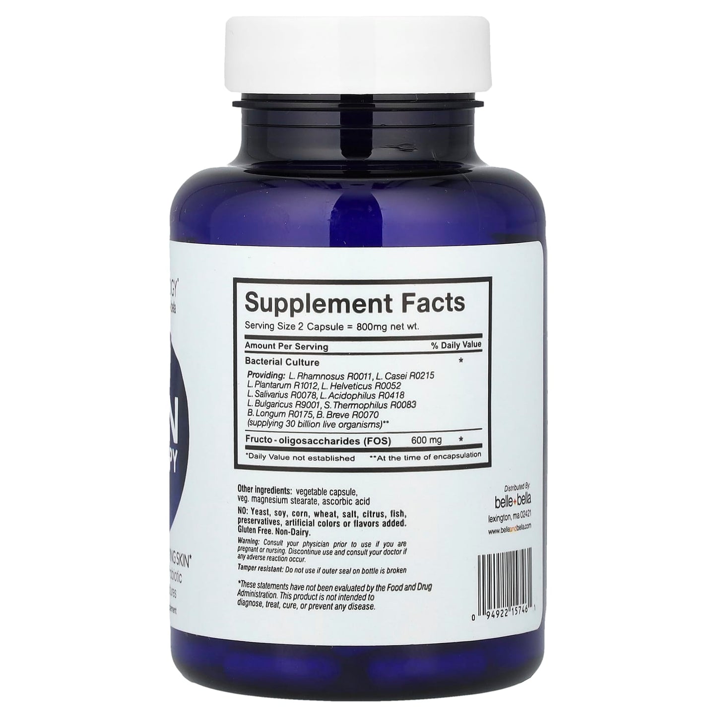 Probiotic Skin Therapy for Healthy Glowing Skin | 30 Capsules - Image 2