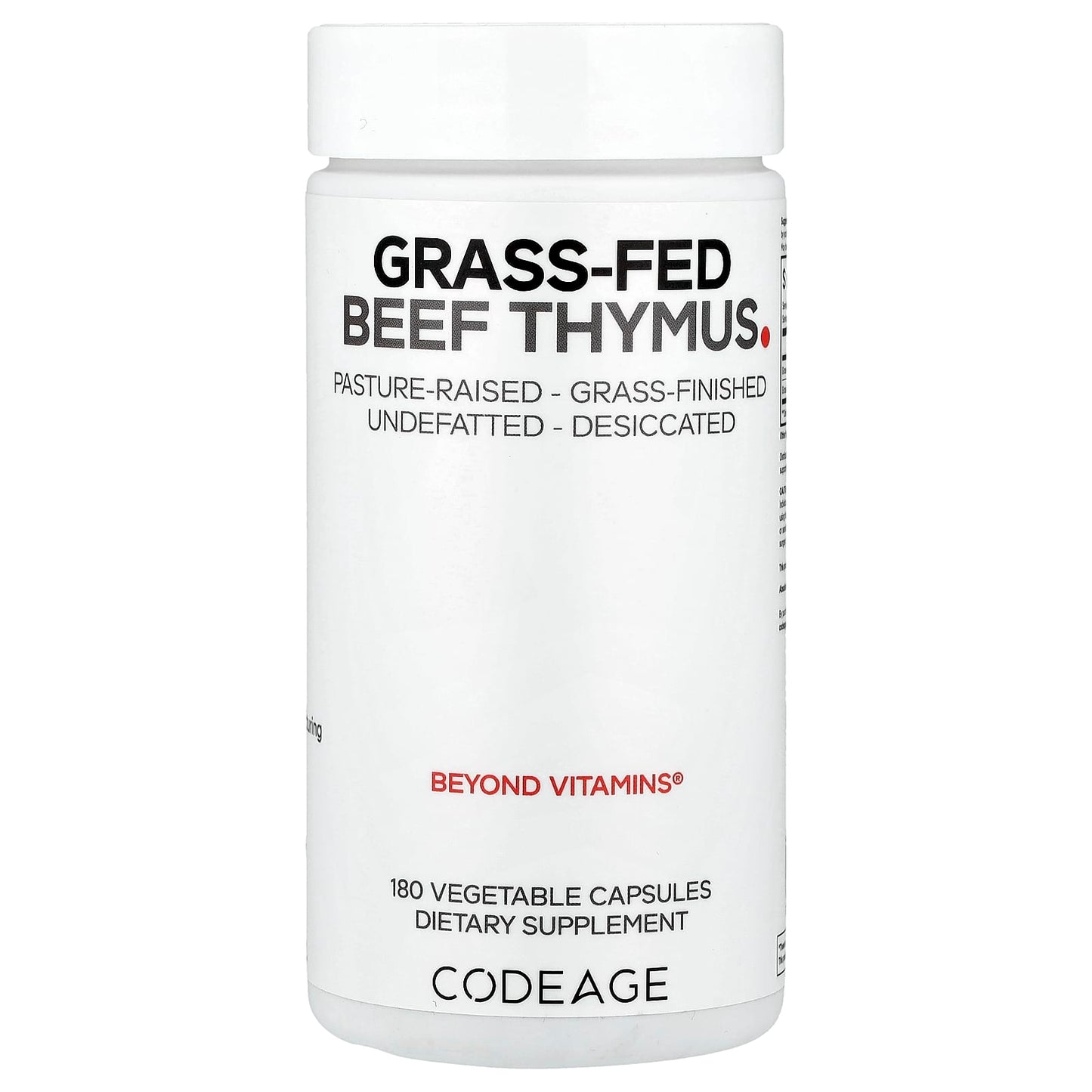Grass Fed Beef Thymus Supplement by CodeAge - Boost Immune System - Image 1