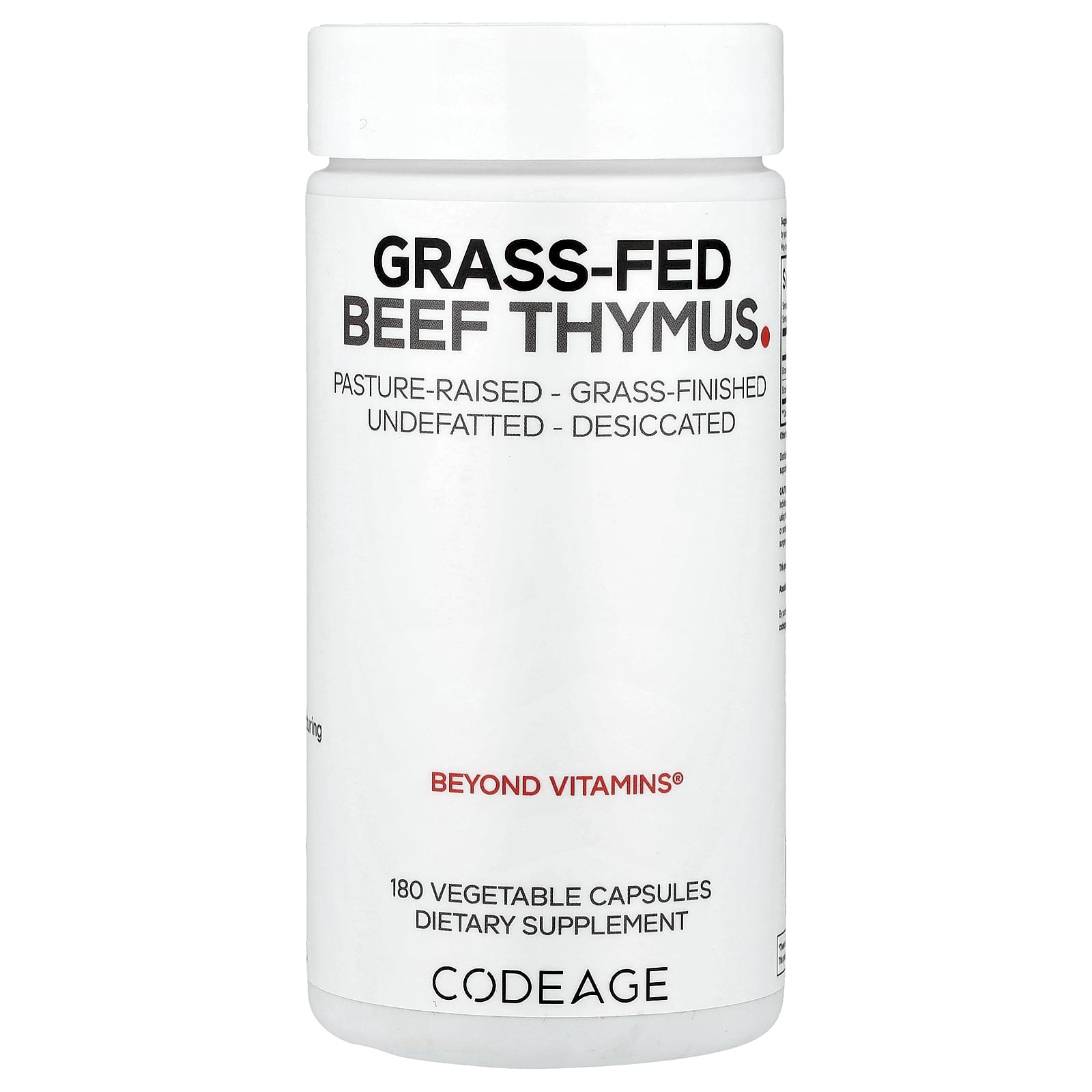 Grass Fed Beef Thymus Supplement by CodeAge - Boost Immune System - Image 1