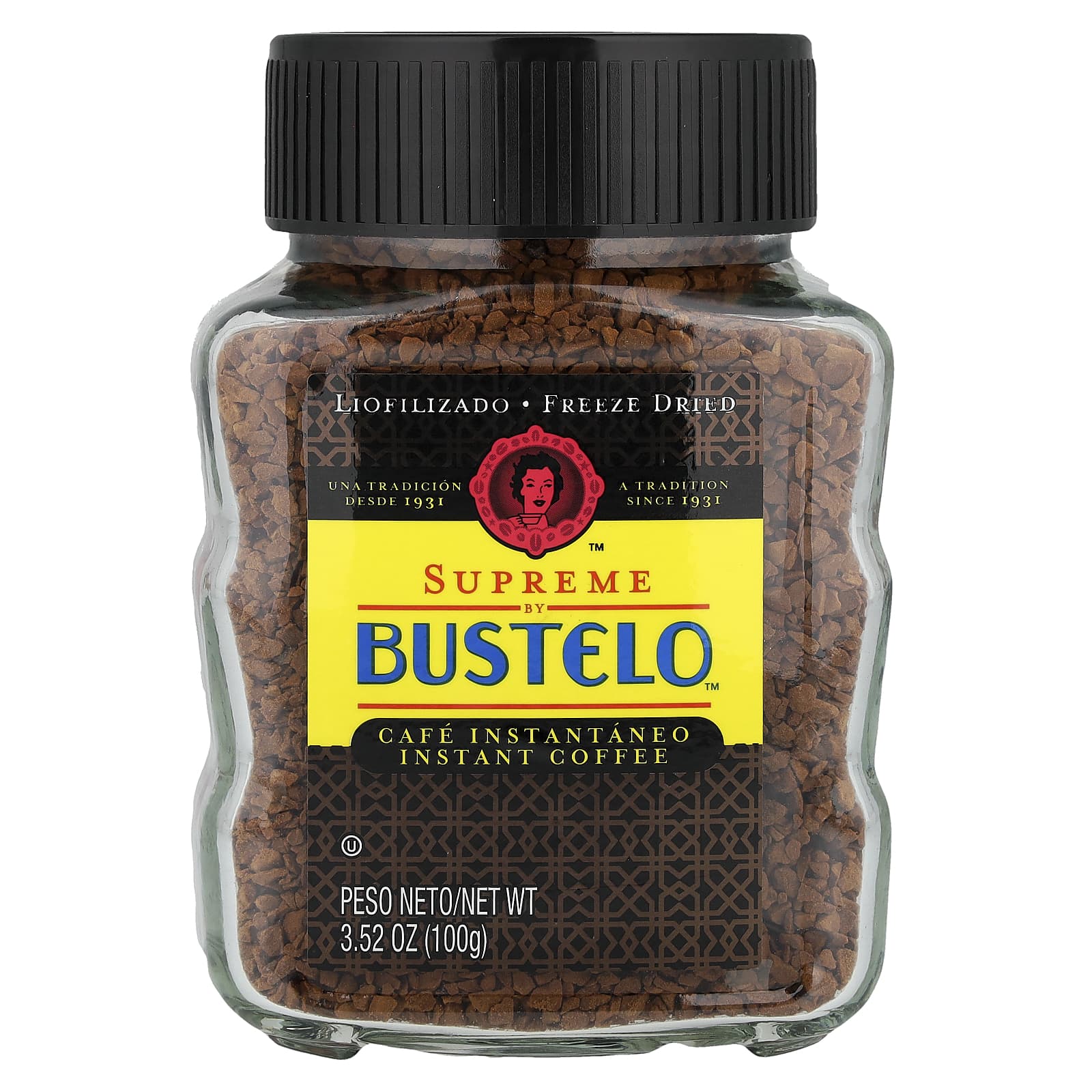 Café Bustelo Supreme by Bustelo Freeze Dried Instant Coffee - 3.52 oz - Image 1