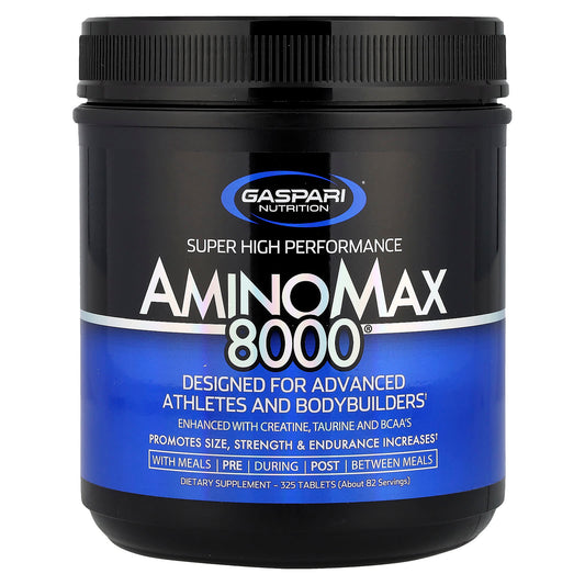 Unlock Ultimate Muscle Growth with Gaspari Nutrition AminoMax 8000 - 325 Tablets - Image 1
