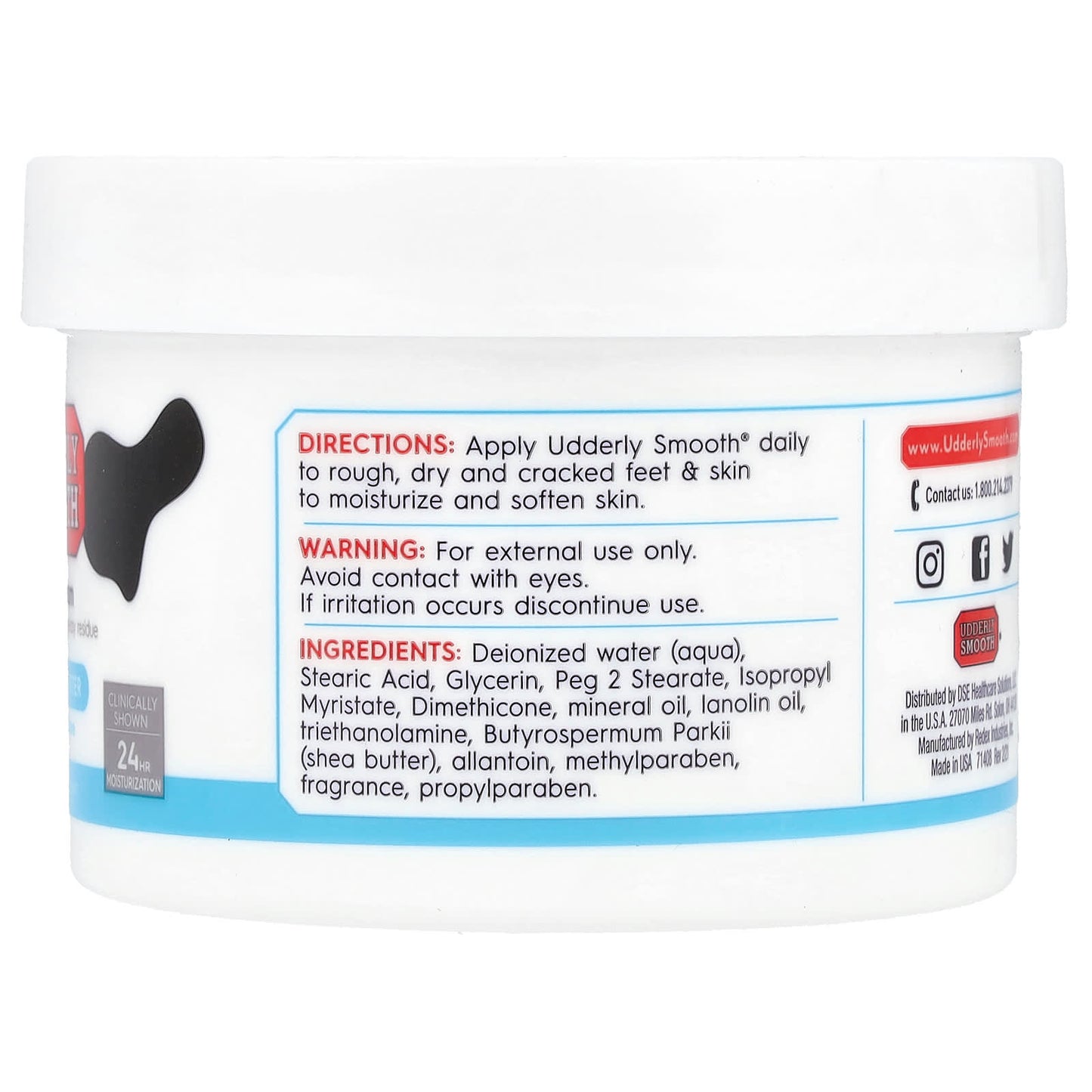 Udderly Smooth, Foot Cream With Shea Butter, 8 oz (227 g) - Image 2