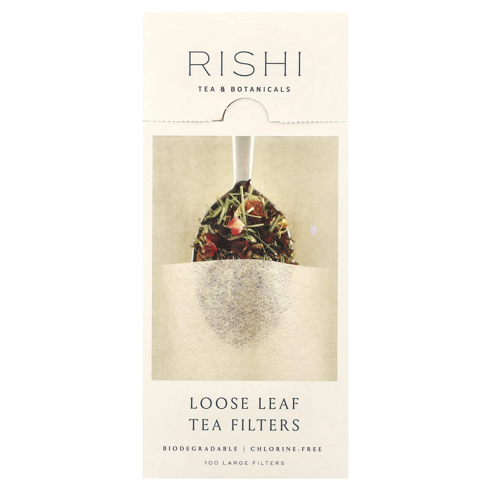 Rishi Tea, Loose Leaf Tea Filters, 100 Large Filters - Image 1