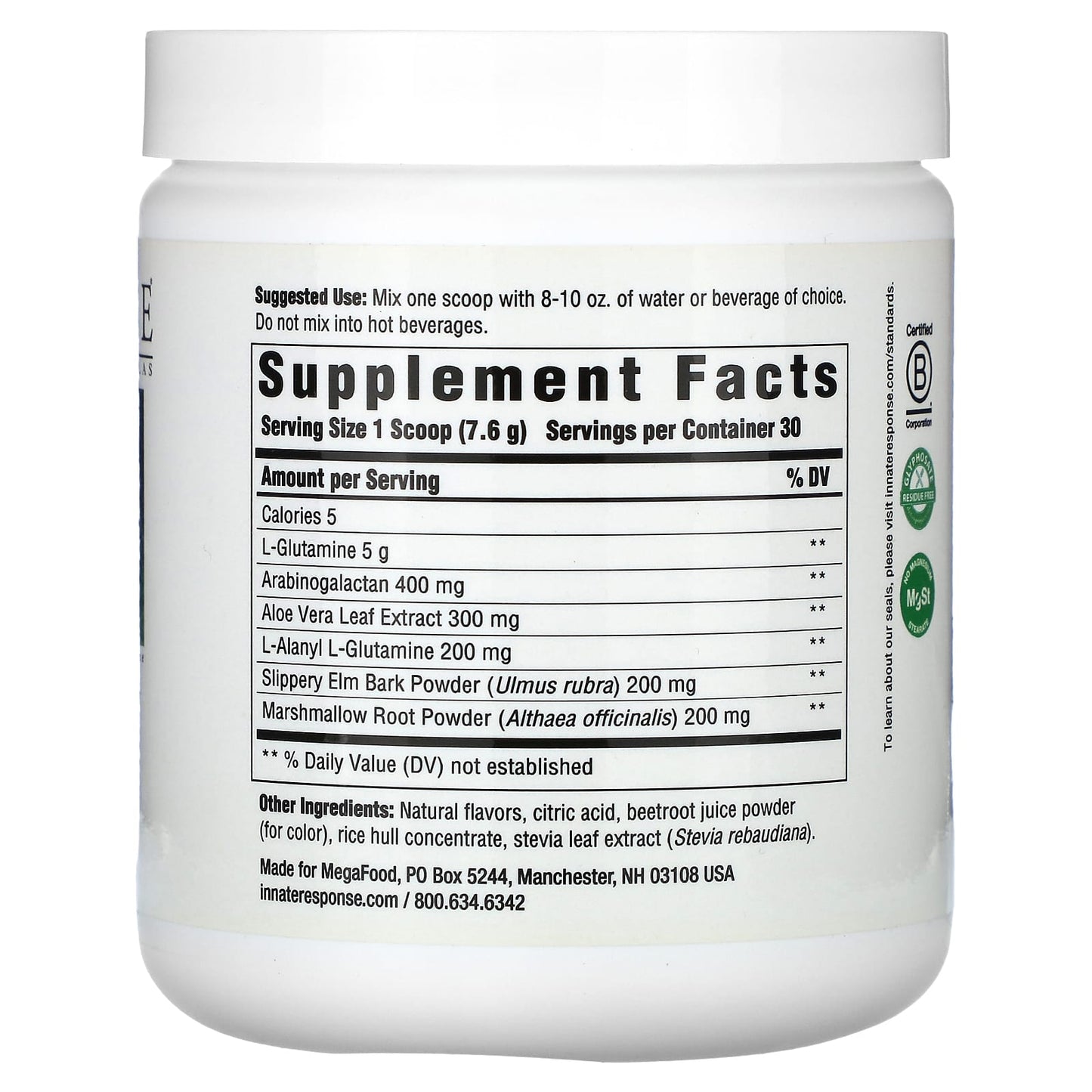 GI Response Glutamine Supplement by Innate Response Formulas, 8.04 oz - Image 2