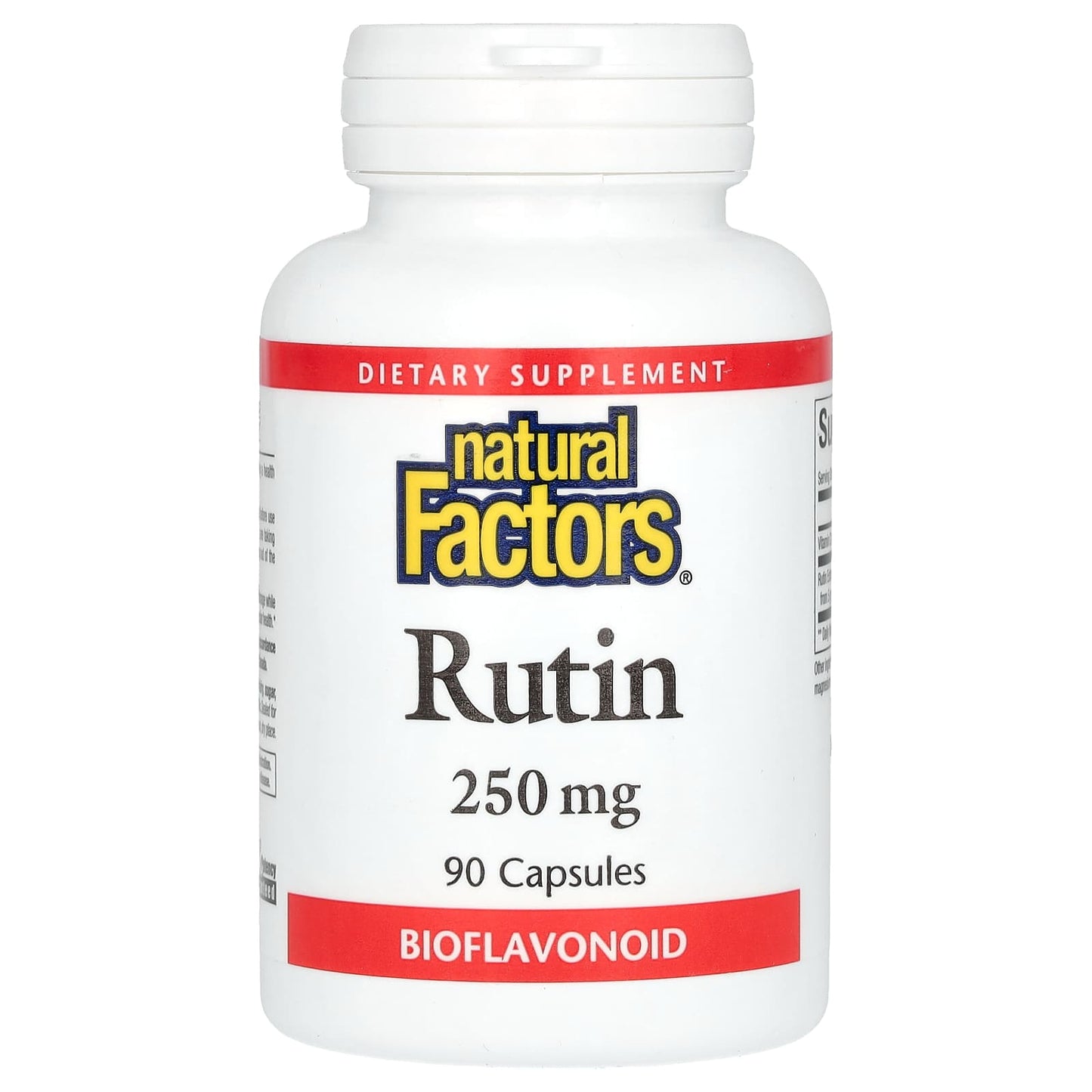Natural Factors, Rutin, 250 mg, 90 Capsules - Image 1