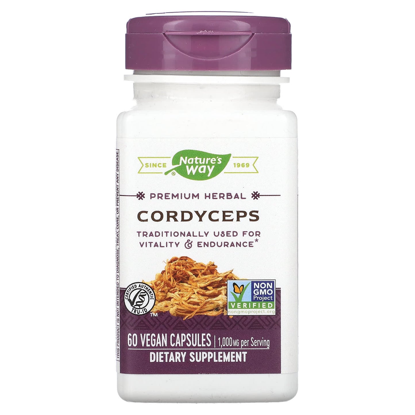 Nature's Way, Cordyceps, 60 Vegan Capsules (500 mg per Capsule) - Image 1