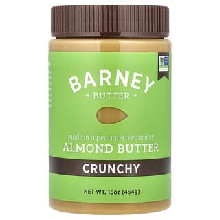 Crunchy Almond Butter by Barney Butter, 16 oz, Non-GMO, Gluten-Free