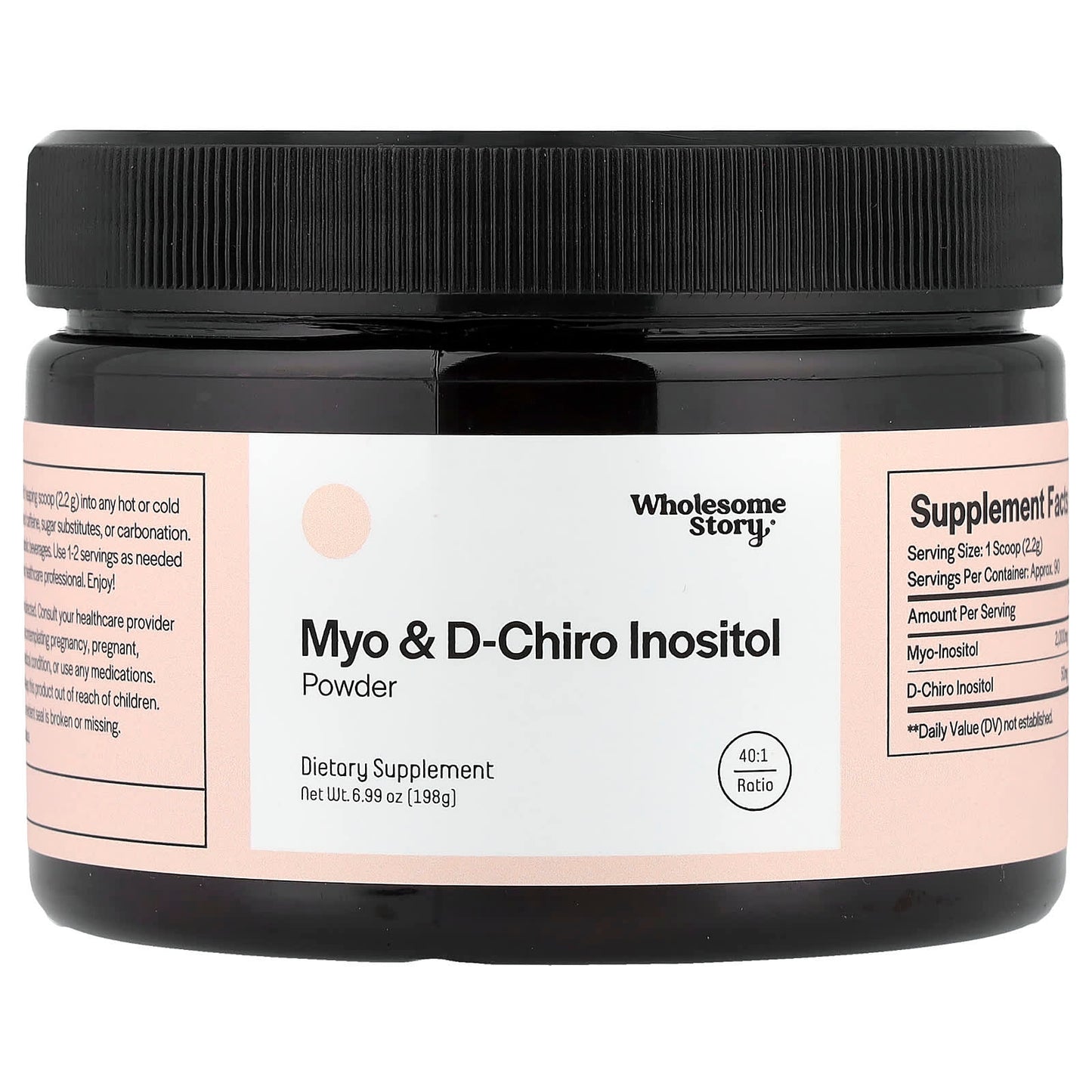 Wholesome Story, Myo & D-Chiro Inositol Powder, 6.99 oz (198 g) - Image 1