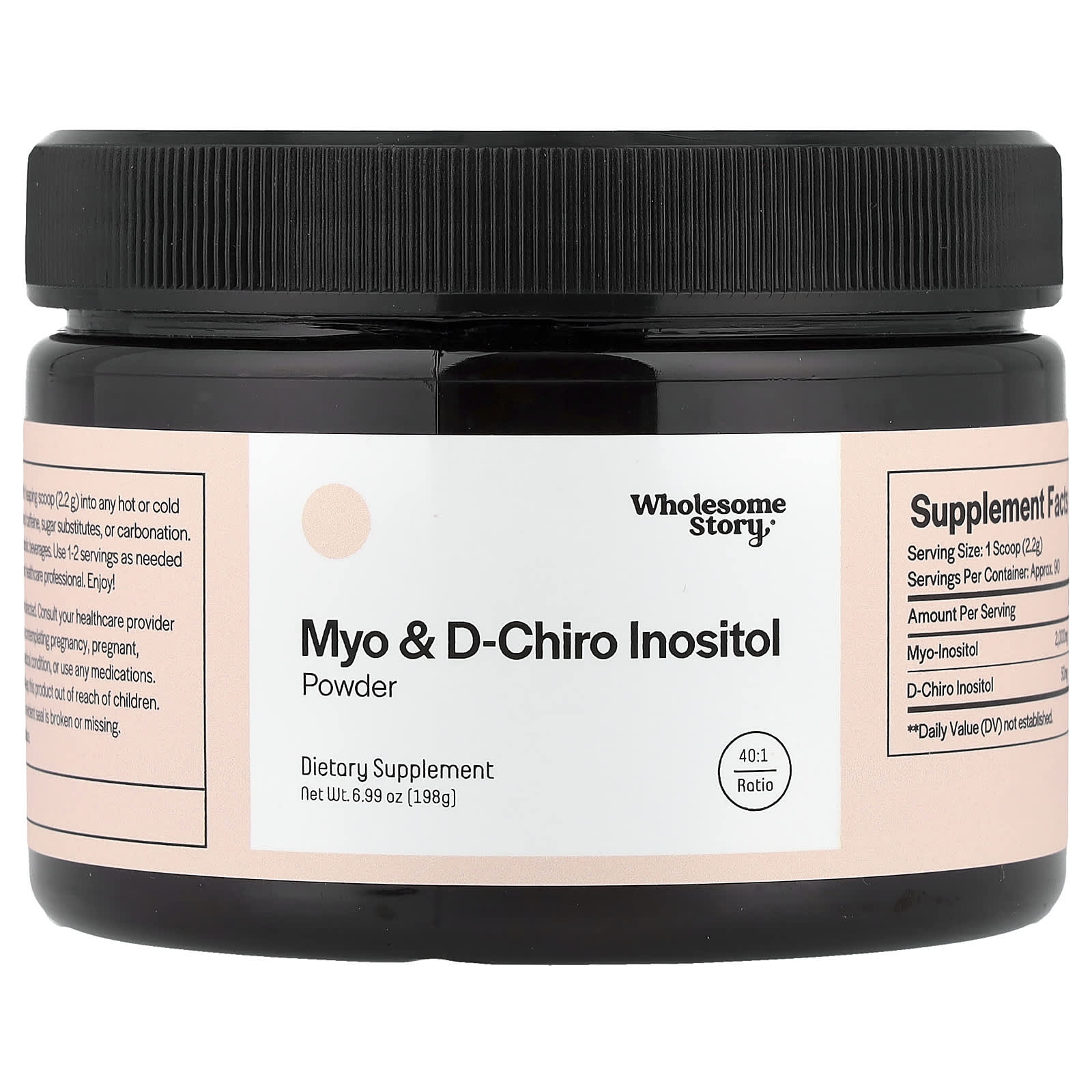 Wholesome Story, Myo & D-Chiro Inositol Powder, 6.99 oz (198 g) - Image 1