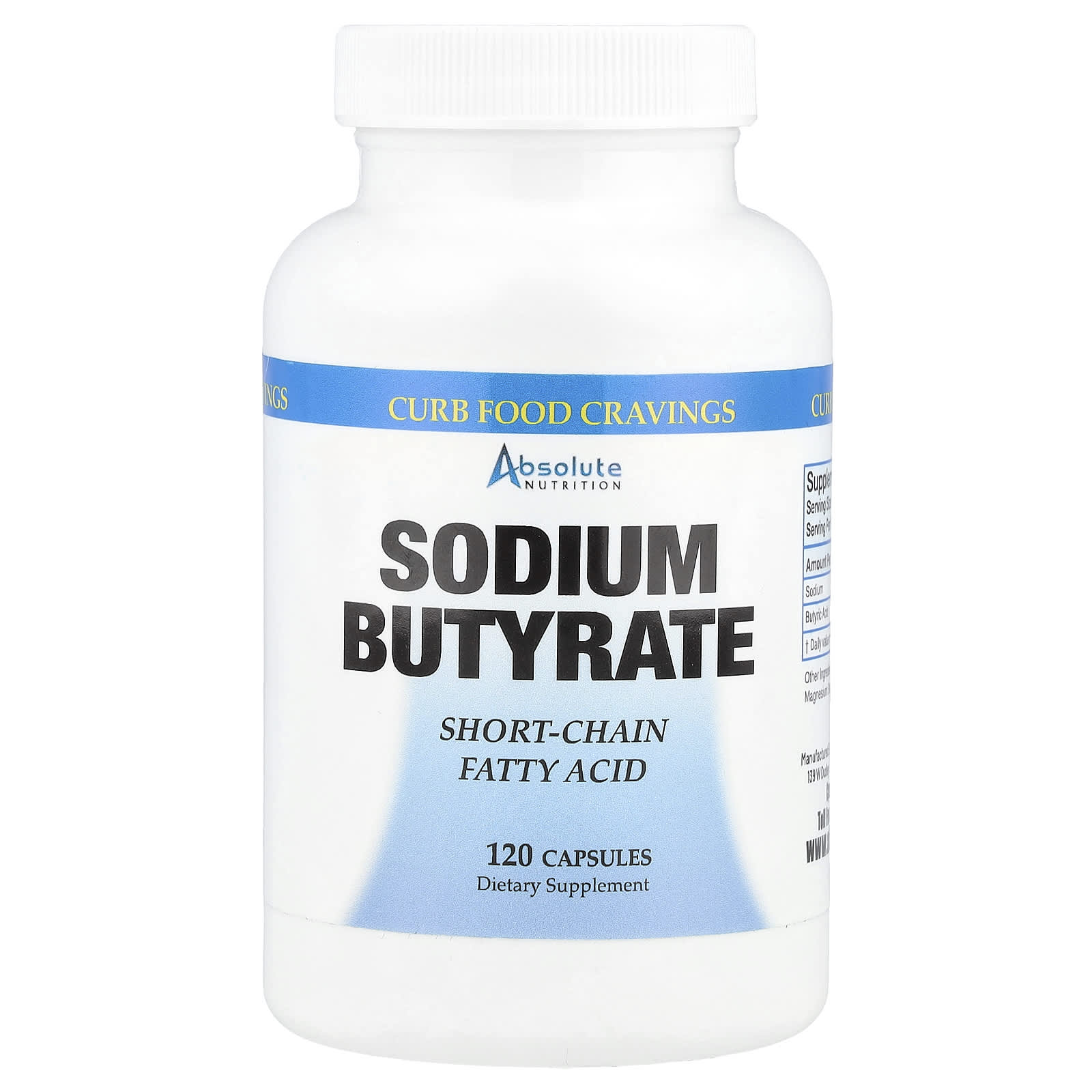 Suppress Hunger with Sodium Butyrate Capsules | Absolute Nutrition - Image 1