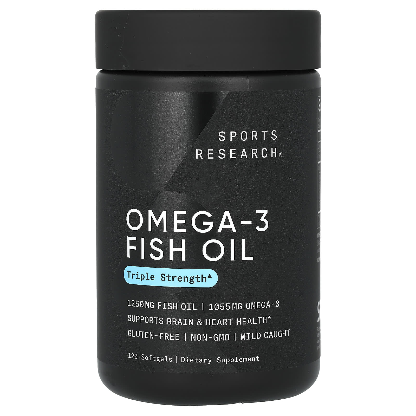 Sports Research, Omega-3 Fish Oil, Triple Strength, 120 Softgels - Image 1
