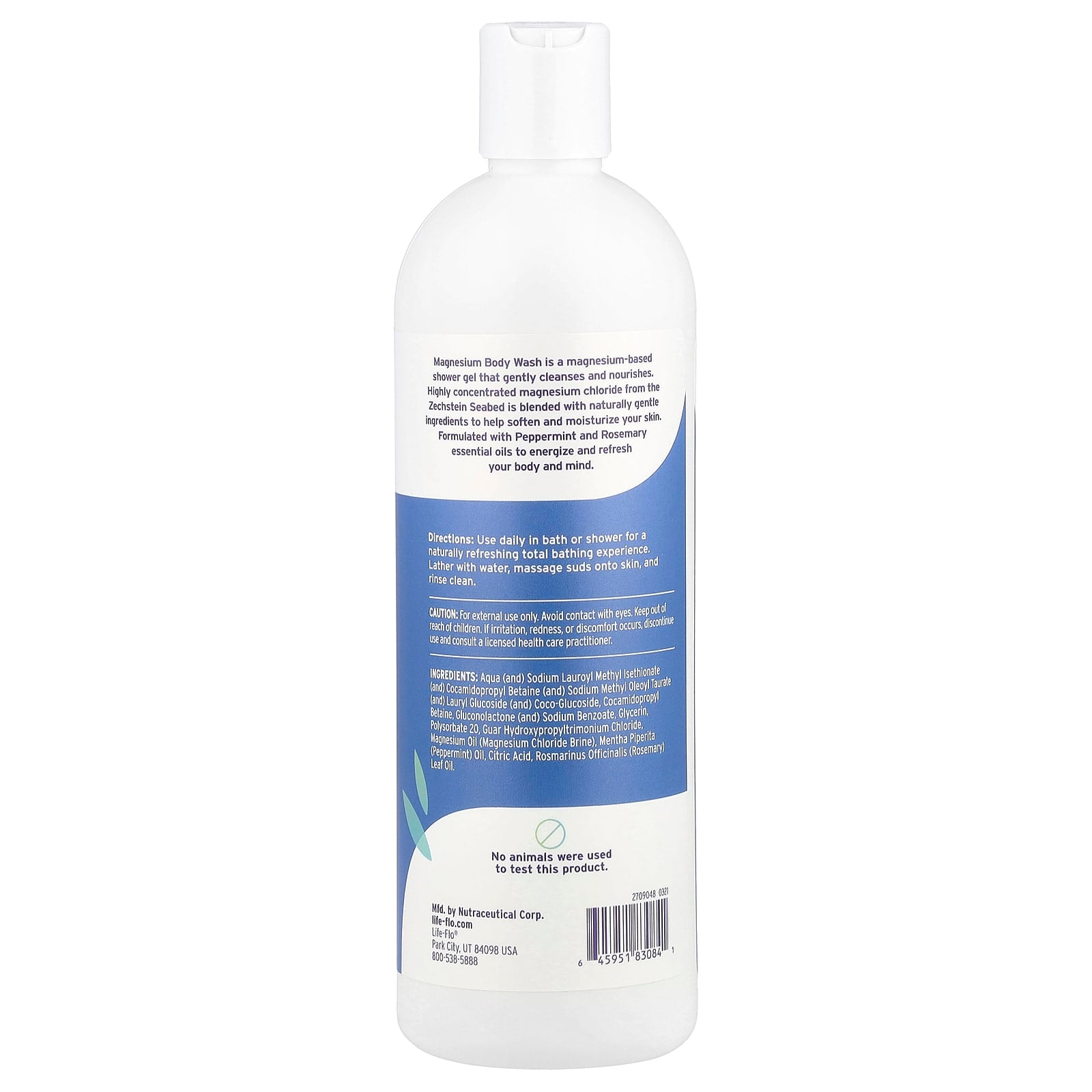 Life-flo, Magnesium Body Wash, 16 fl oz (473 ml) - Image 2