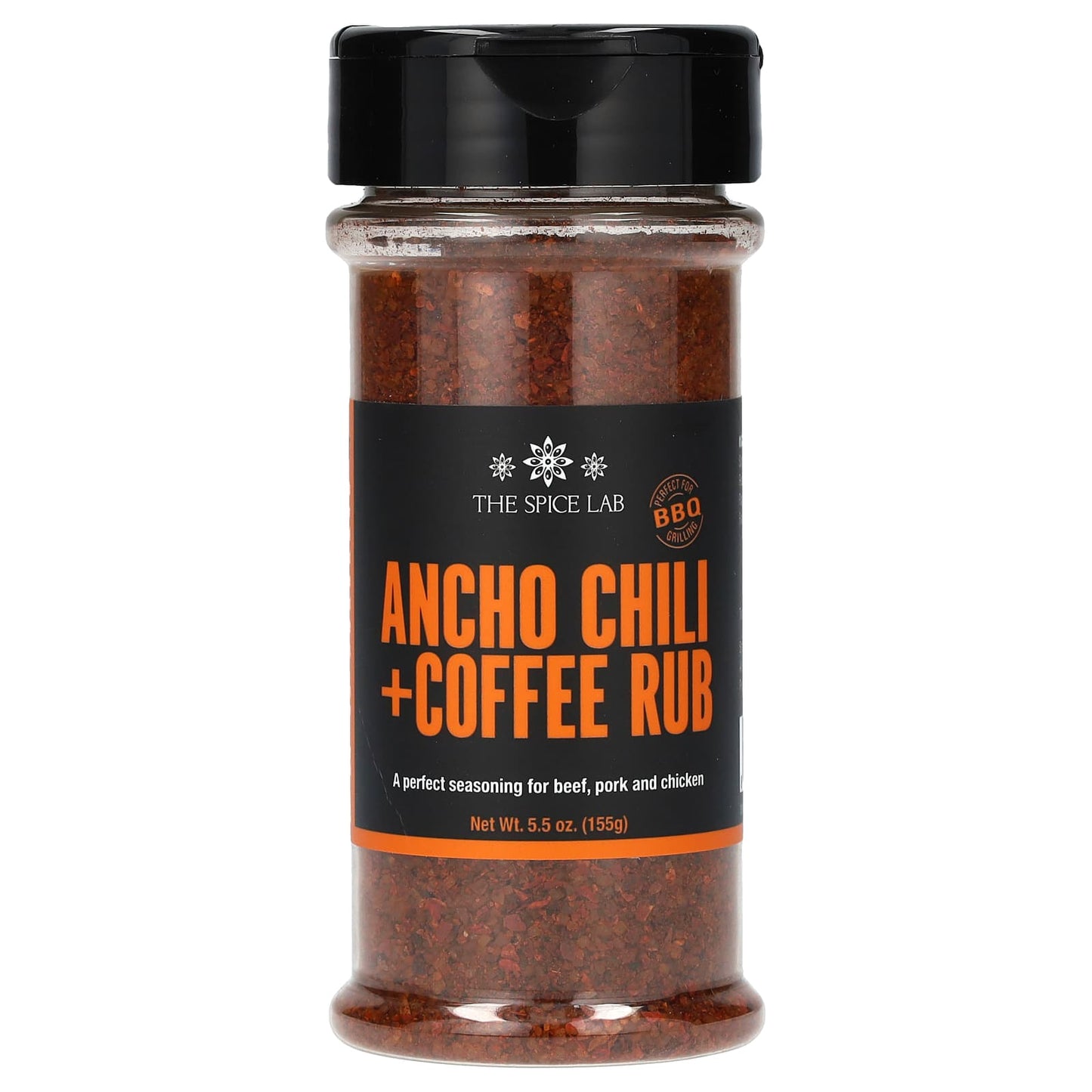 The Spice Lab, Ancho Chili + Coffee Rub, 5.5 oz ( 155 g) - Image 1