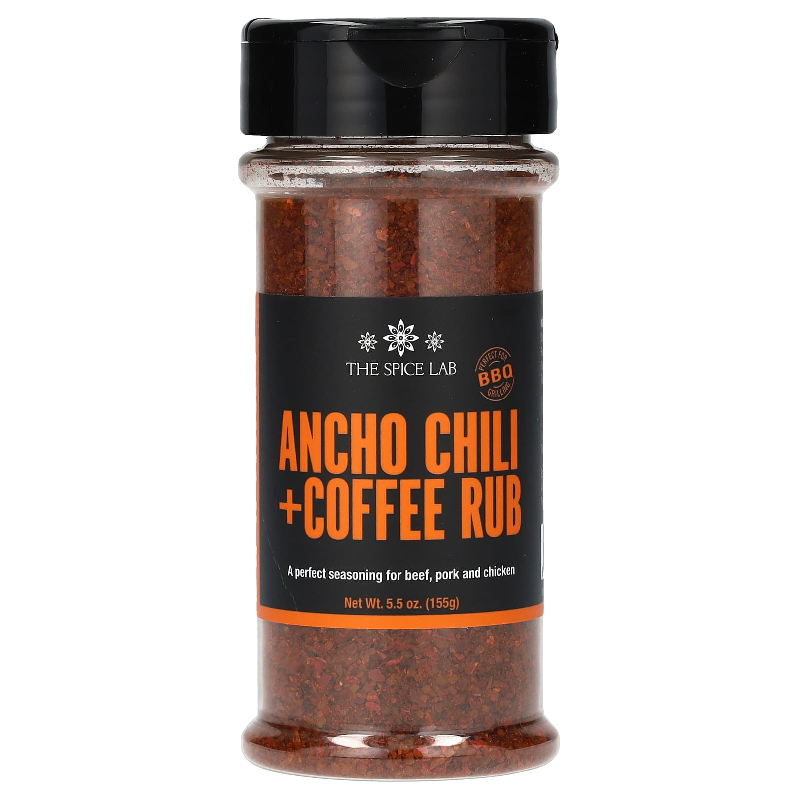 The Spice Lab, Ancho Chili + Coffee Rub, 5.5 oz ( 155 g) - Image 1