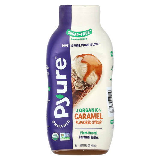 Pyure, Organic Caramel Flavored Syrup, Sugar-Free, 14 fl oz (414 ml) - Image 1