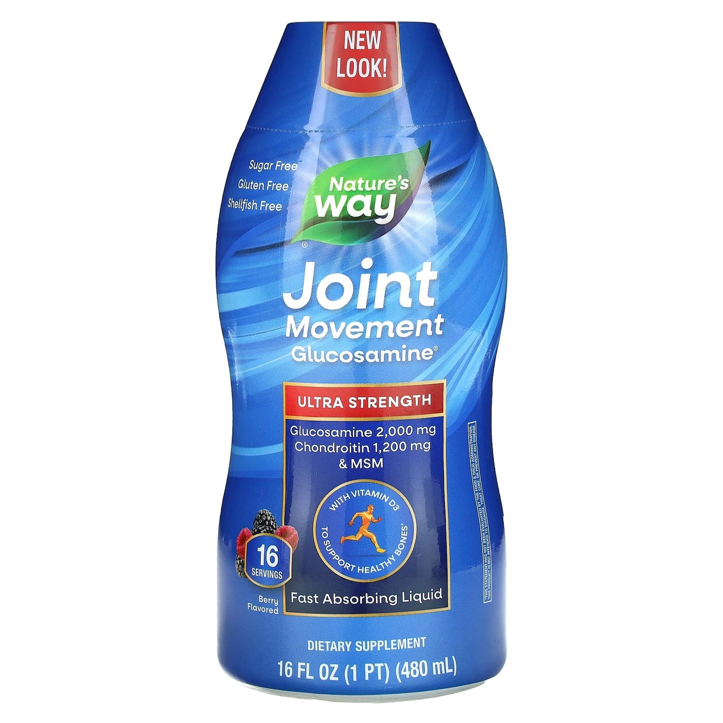 Nature's Way, Joint Movement Glucosamine, Ultra Strength, Berry , 16 fl oz (480 ml) - Image 1