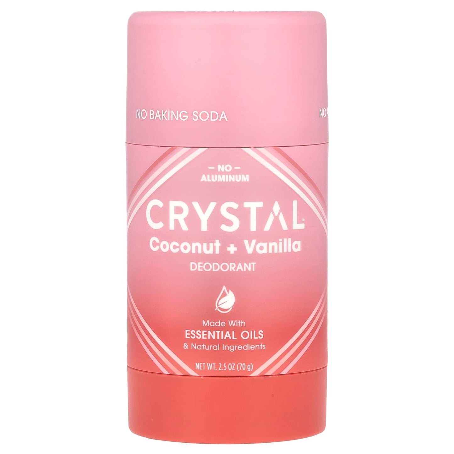 Natural Deodorant - Coconut + Vanilla, Cruelty-Free & Vegan, 2.5 oz (70g) - Image 1