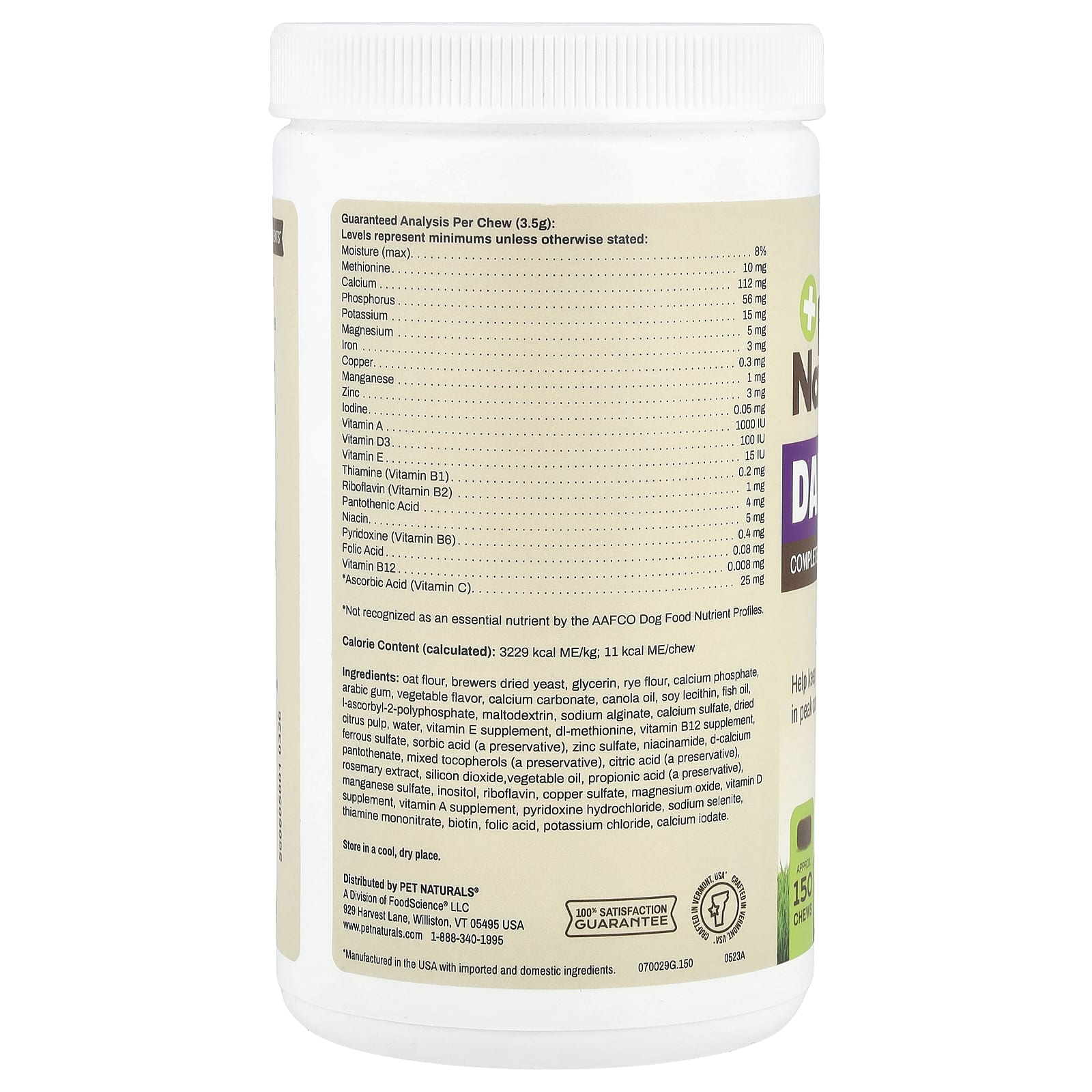 Pet Naturals, Daily Multi, For Dogs, All Ages, 150 Chews, 18.52 oz (525 g) - Image 2