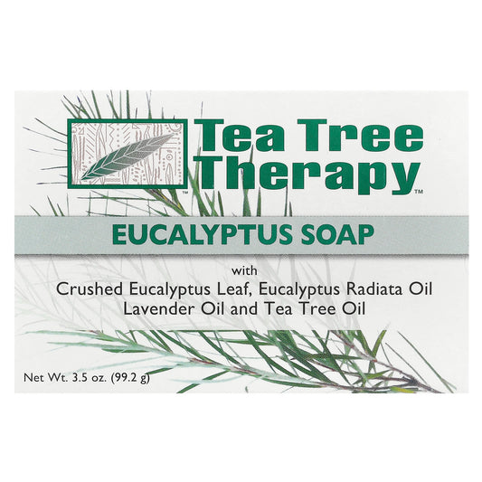 Tea Tree Therapy, Eucalyptus Bar Soap, 3.5 oz (99.2 g) - Image 1