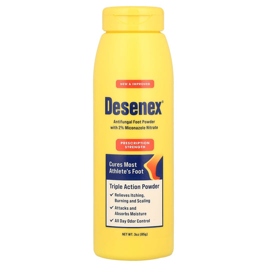 Desenex Triple Action Antifungal Foot Powder for Athlete's Foot Relief - Image 1