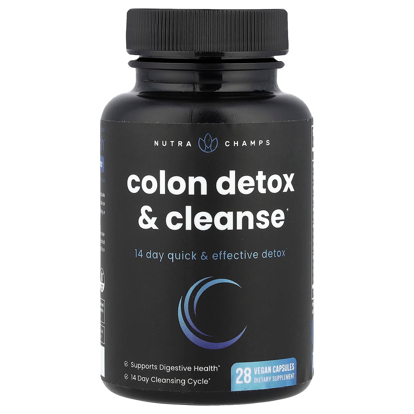 NutraChamps, Colon Detox & Cleanse, 28 Vegan Capsules - Image 1