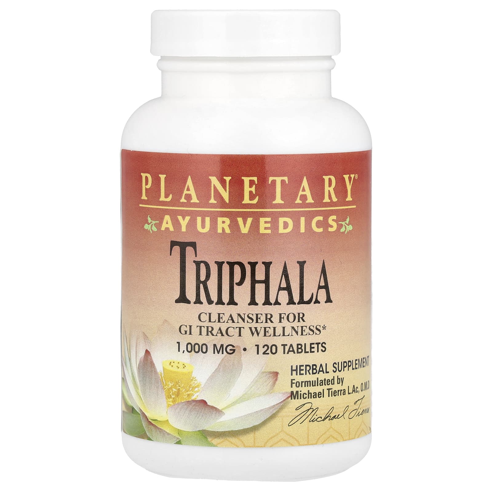 Planetary Herbals, Ayurvedics, Triphala, 120 Tablets (1,000 mg Per Tablet) - Image 1
