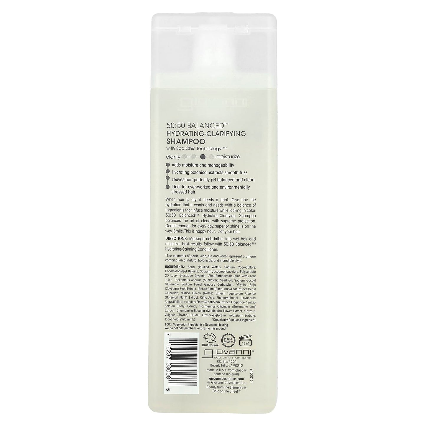 Giovanni 50:50 Balanced Hydrating-Clarifying Shampoo for Normal to Dry Hair - Image 2