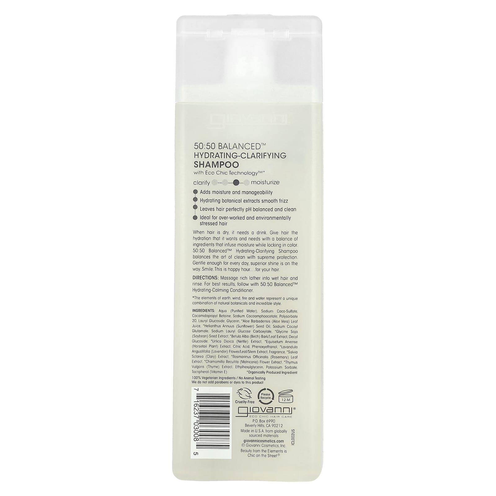 Giovanni 50:50 Balanced Hydrating-Clarifying Shampoo for Normal to Dry Hair - Image 2