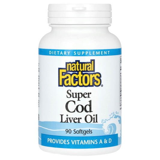 Natural Factors, Super Cod Liver Oil, 90 Softgels