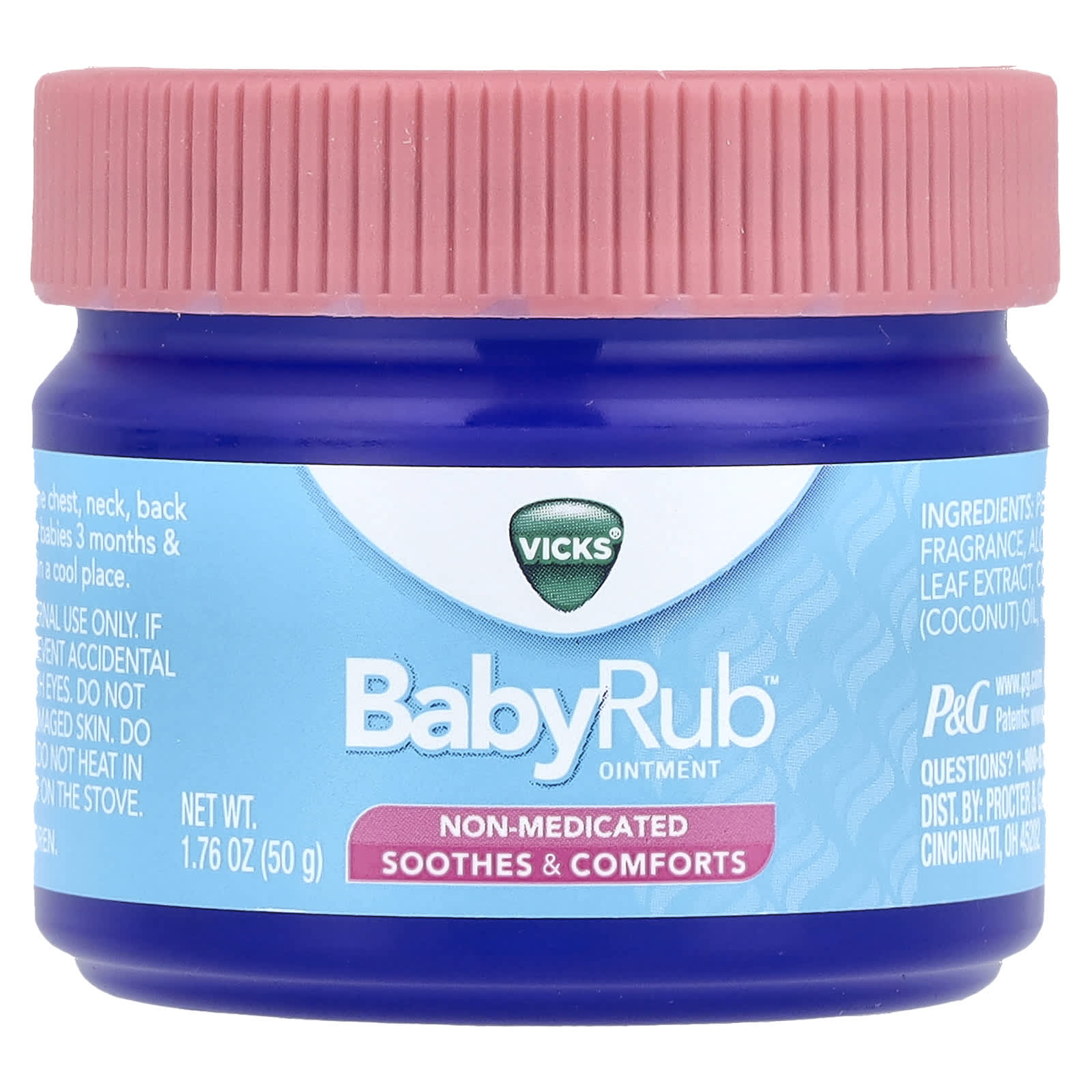 Vicks, Baby Rub™ Ointment, 3+ Months , 1.76 oz (50 g) - Image 1