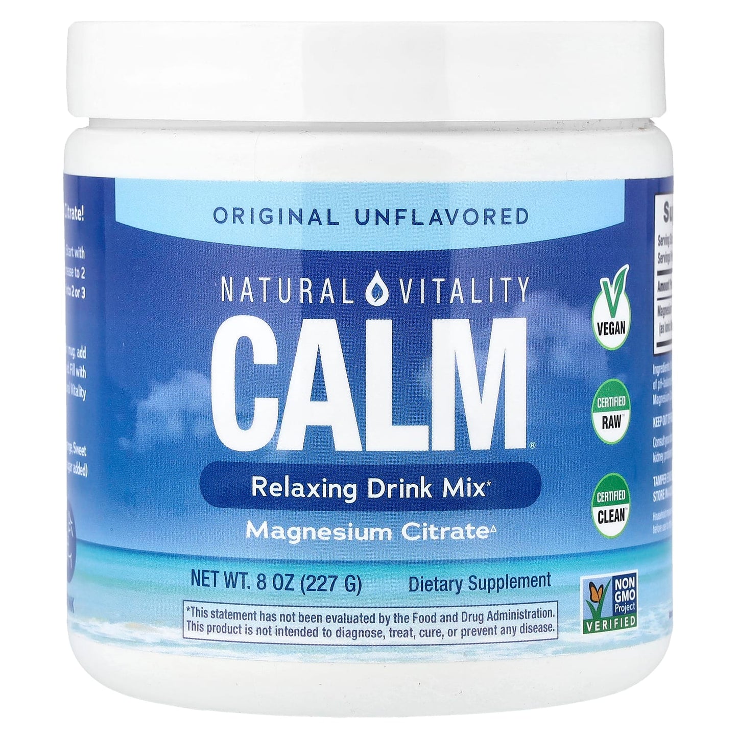 Natural Vitality, CALM®, Relaxing Drink Mix, Original (Unflavored), 8 oz (226 g) - Image 1