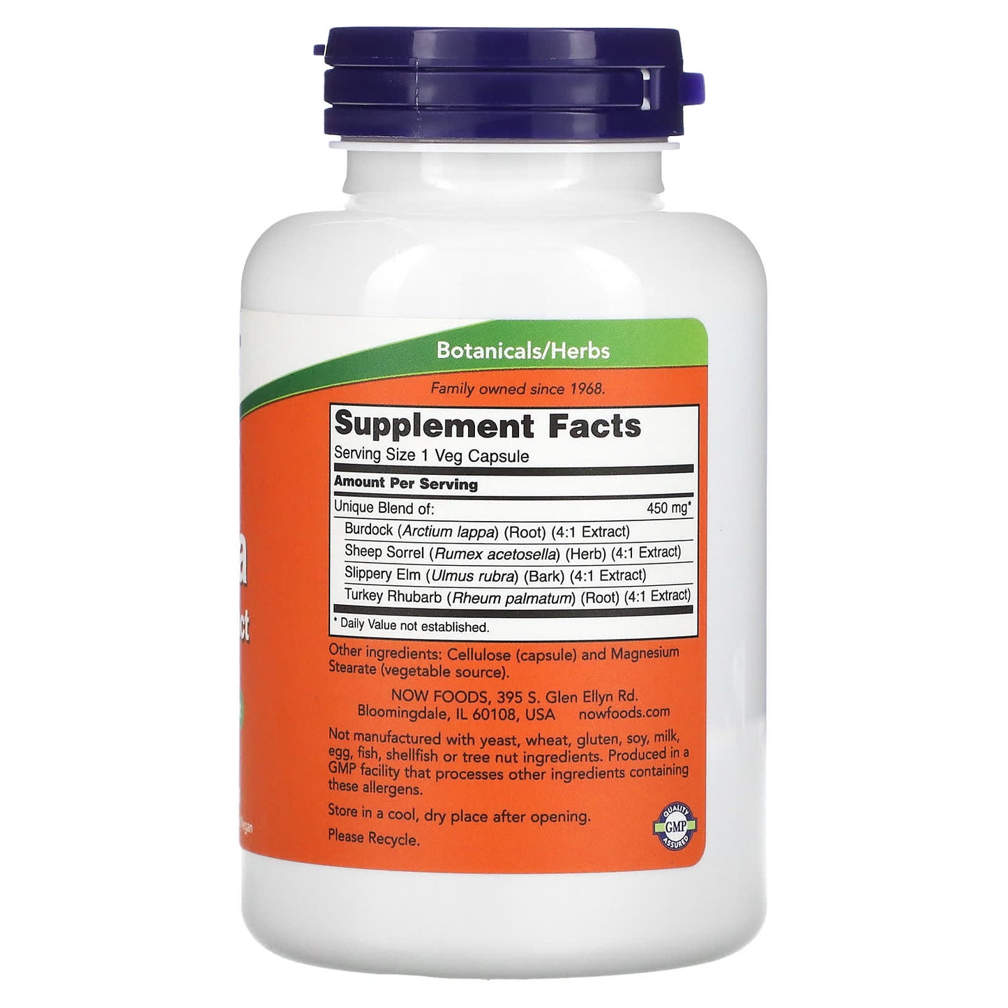 NOW Foods, Ojibwa Herbal Extract, 450 mg, 180 Veg Capsules - Image 2