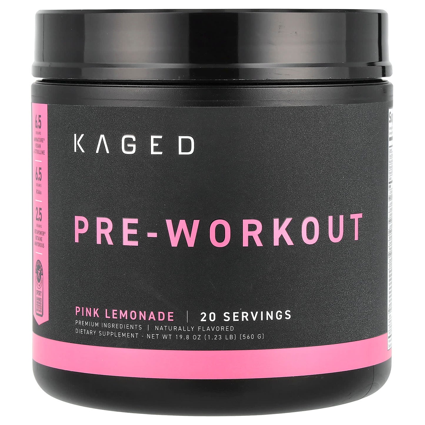 Kaged Pink Lemonade Pre-Workout Supplement 1.23 lb - Image 1