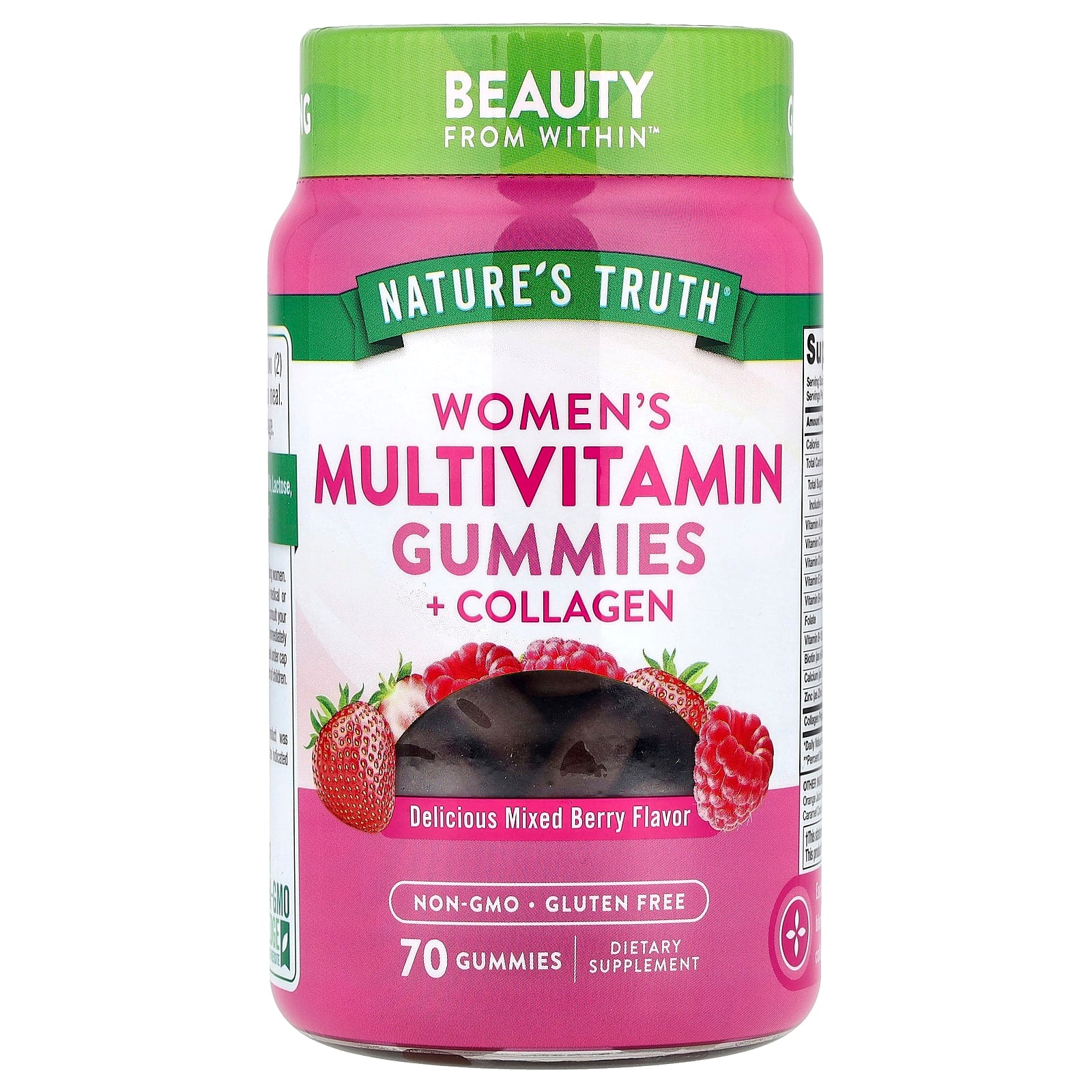 Nature's Truth, Women's Multivitamin Gummies + Collagen, Delicious Mixed Berry, 70 Gummies - Image 1
