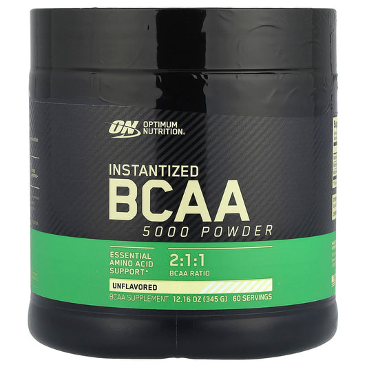 Optimum Nutrition, Instantized BCAA 5000 Powder, Unflavored, 12.16 oz (345 g) - Image 1