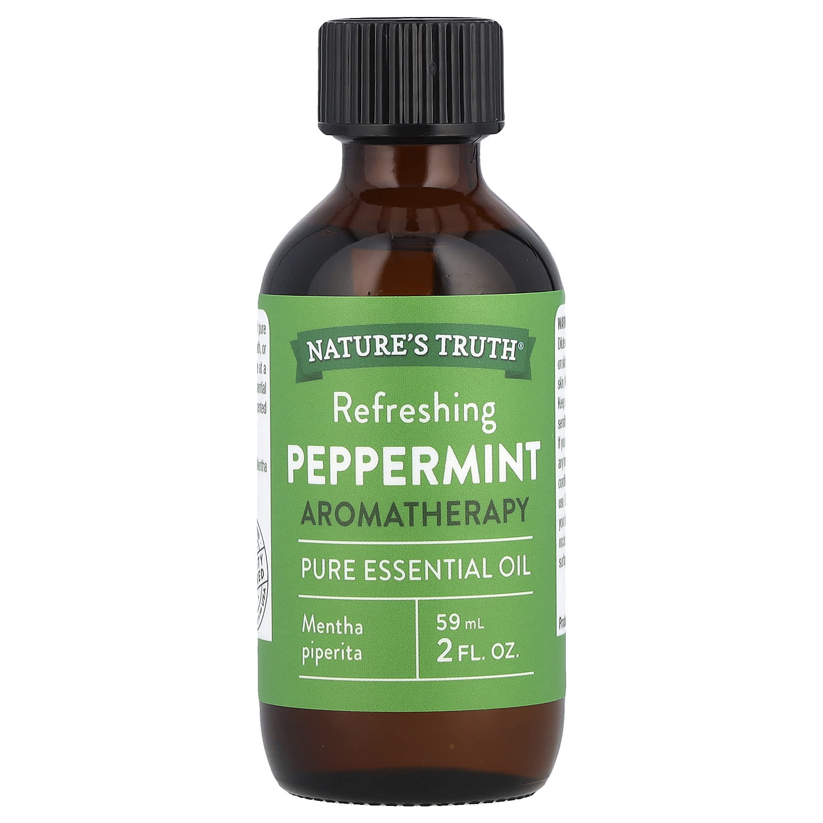 Nature's Truth, Pure Essential Oil, Refreshing Peppermint, 2 fl oz (59 ml) - Image 1