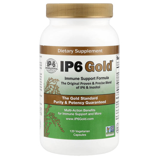 IP6 Gold Immune Support Formula 120 Capsules - Non-GMO & Vegan - Image 1