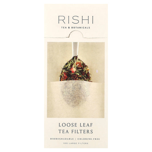 Rishi Tea, Loose Leaf Tea Filters, 100 Large Filters - Image 1