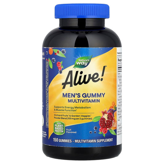 Nature's Way, Alive!® Men's Gummy Multivitamin, Fruit, 150 Gummies - Image 1