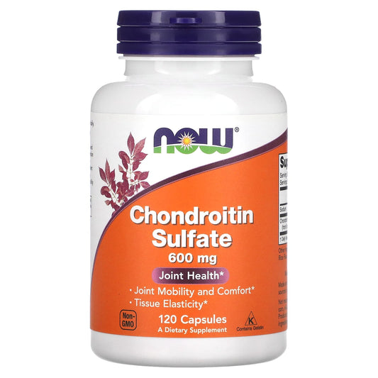 NOW Foods, Chondroitin Sulfate, 600 mg, 120 Capsules - Image 1