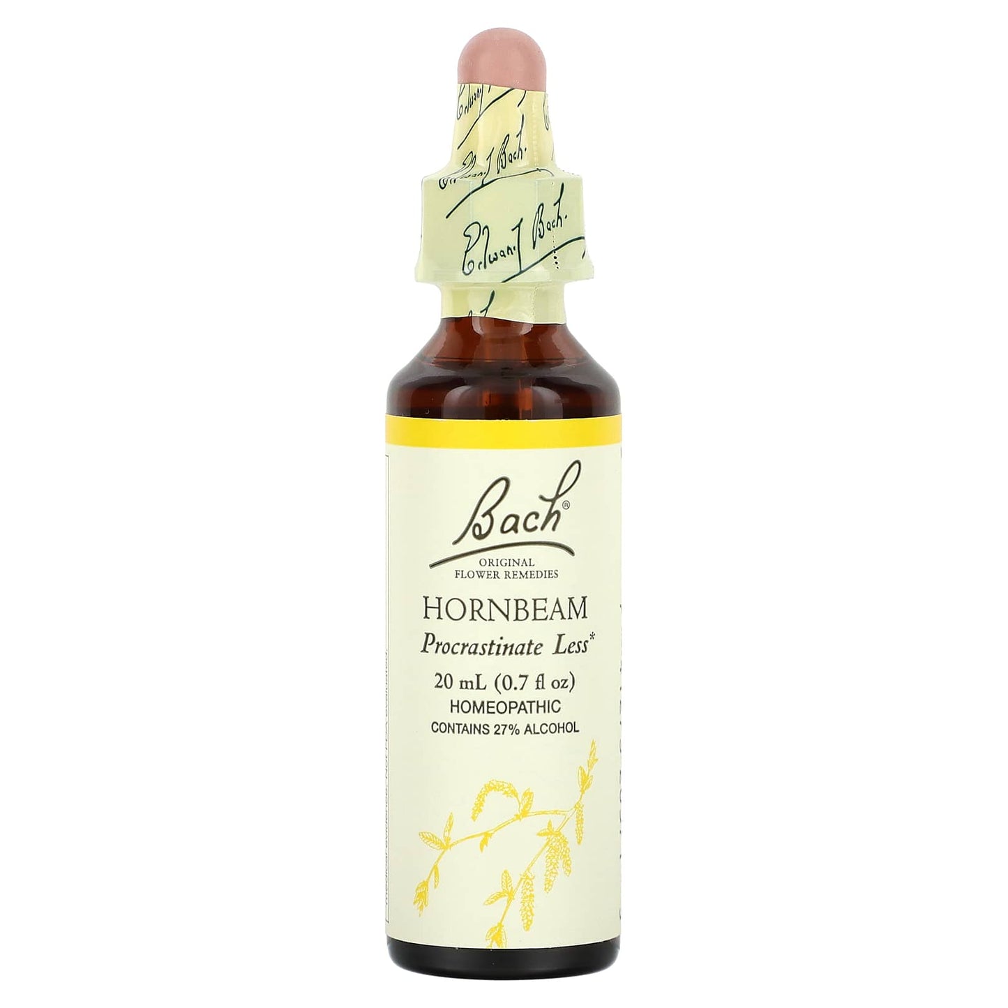 Overcome Procrastination with Bach Hornbeam Flower Remedy, 20 ml - Image 1