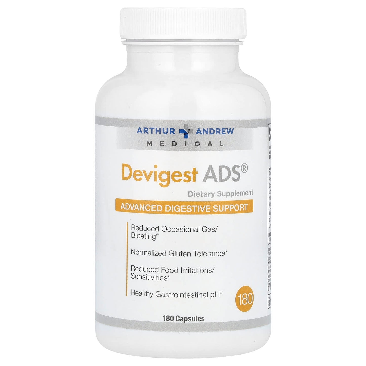 Arthur Andrew Medical Devigest ADS Advanced Digestive Support 180 Capsules - Image 1