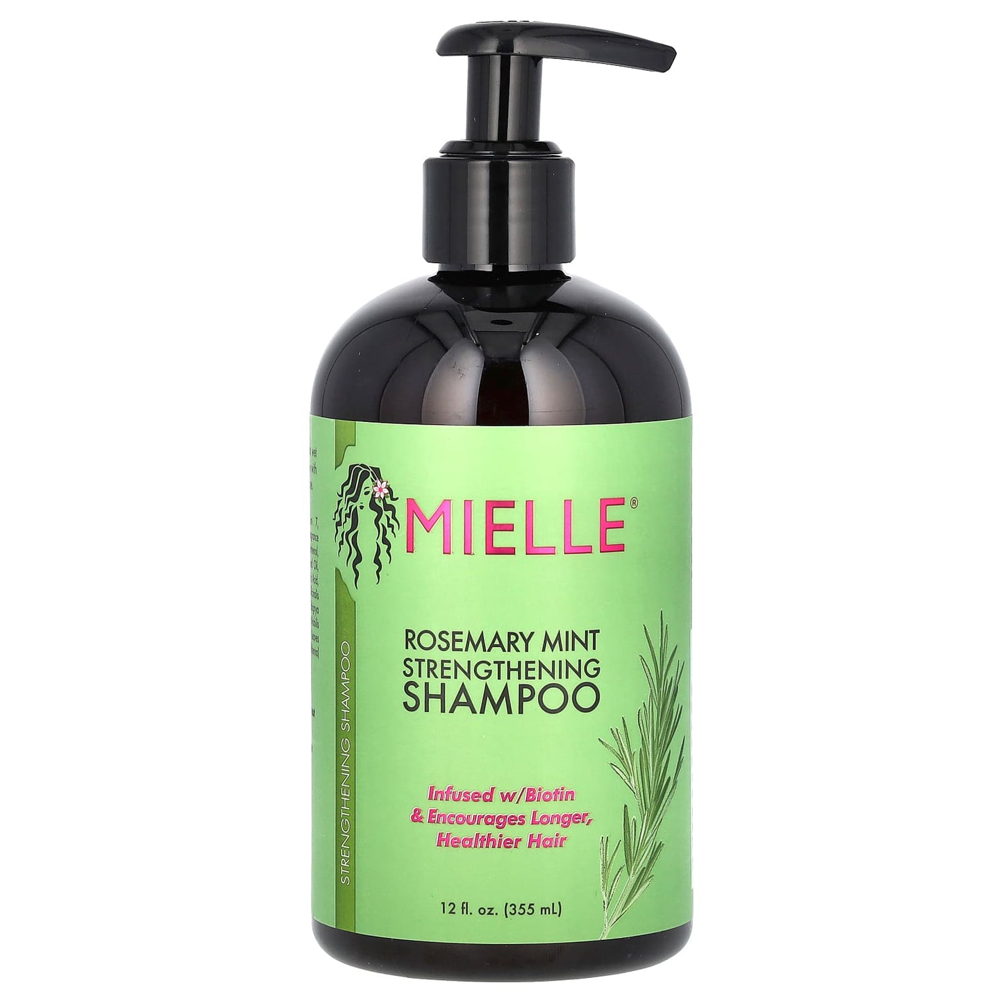 Mielle, Strengthening Shampoo, Rosemary Mint, 12 fl oz (355 ml) - Image 1